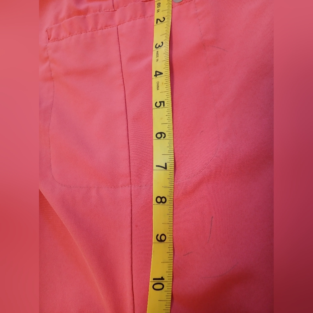 Barco One Women's Size M Multicolor Scrub Top and Coral Pants Set - Picture 17 of 17
